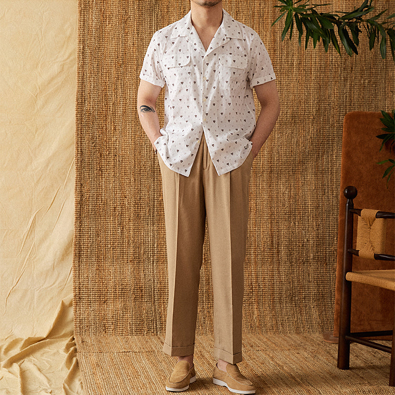 Men's Short Sleeve Printed Shirt