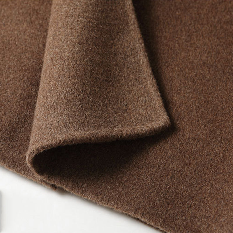 Long Thermal Lined Double-Sided Wool Overcoat