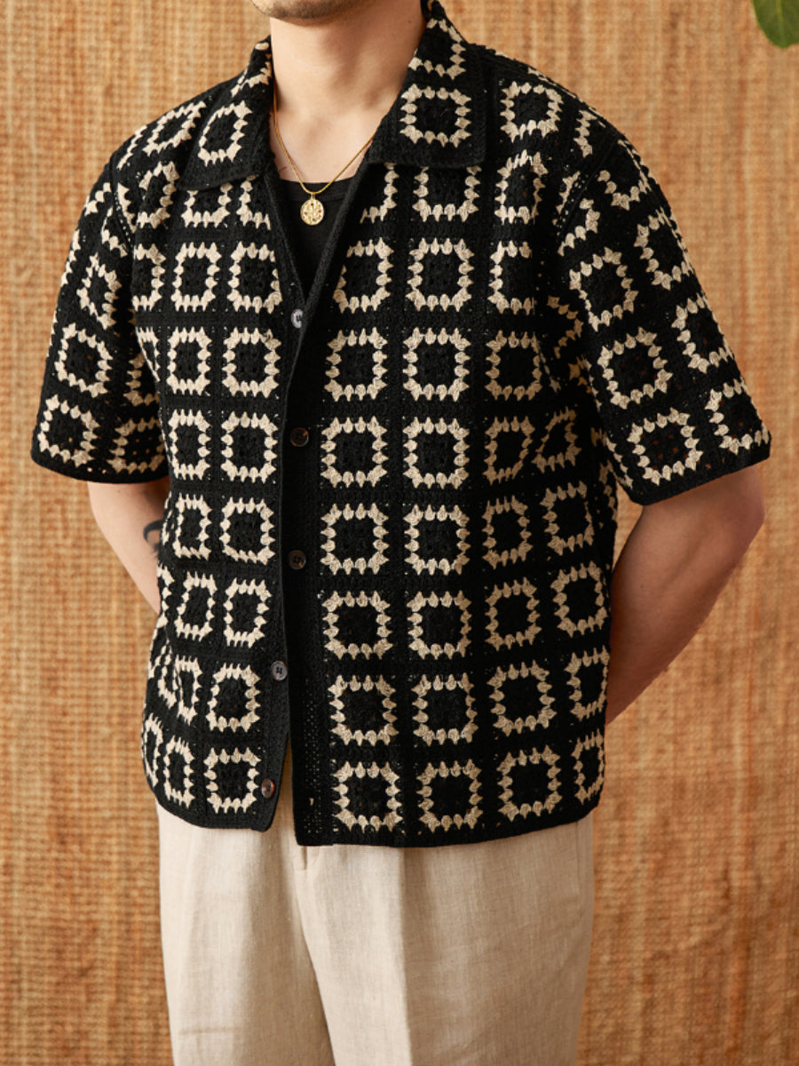 Summer Knitted Loose Casual Cardigan Shirt