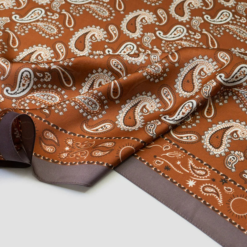 Vintage Cashew Flower Scarf Buckle Set