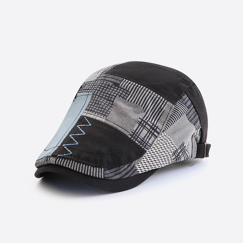 Retro Spliced Lattice Beret