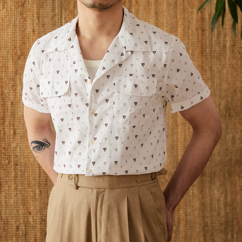 Men's Short Sleeve Printed Shirt