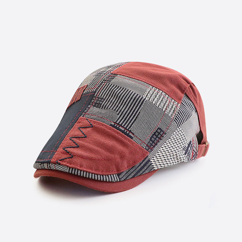 Retro Spliced Lattice Beret