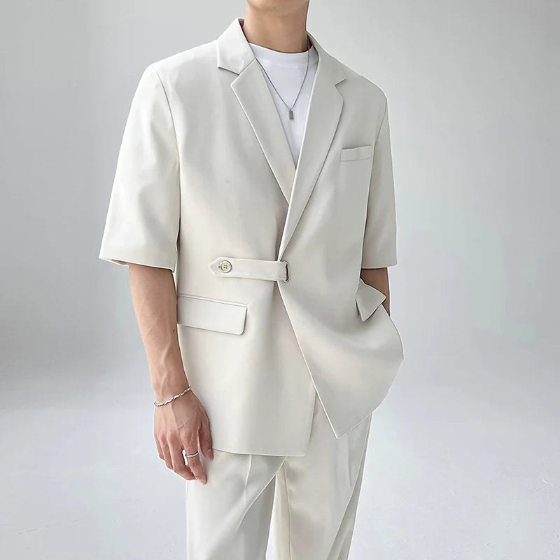 Summer Casual Short-Sleeved Suit Blazer
