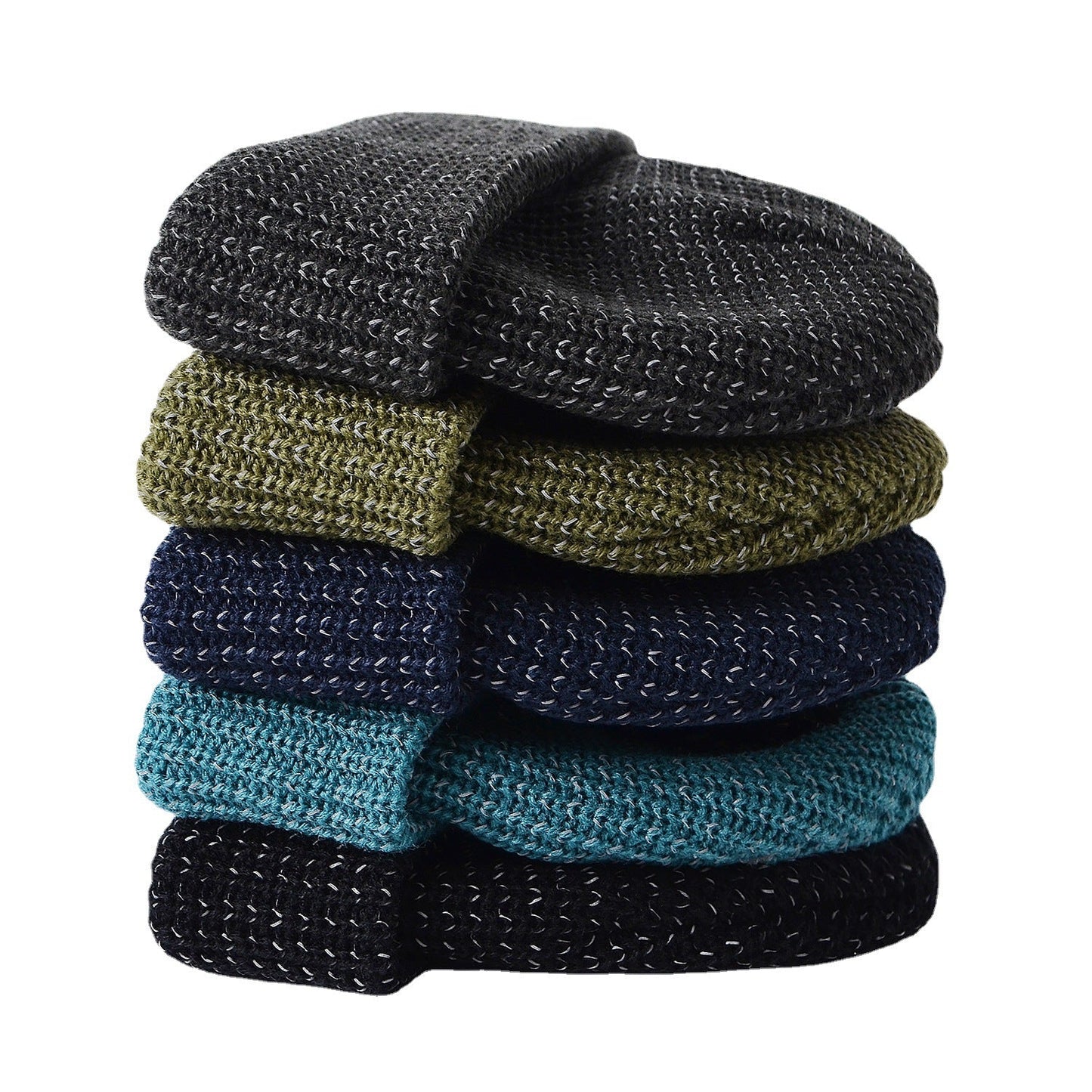 Reflective Silk Knitted Cap