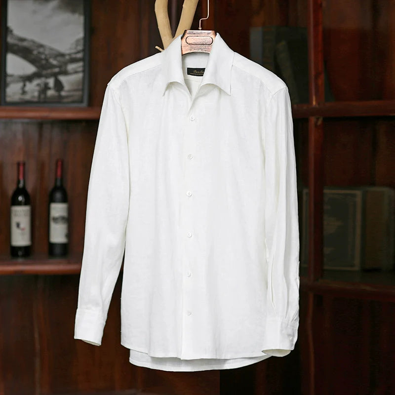 Linen Italian Casual Button Vintage Shirt