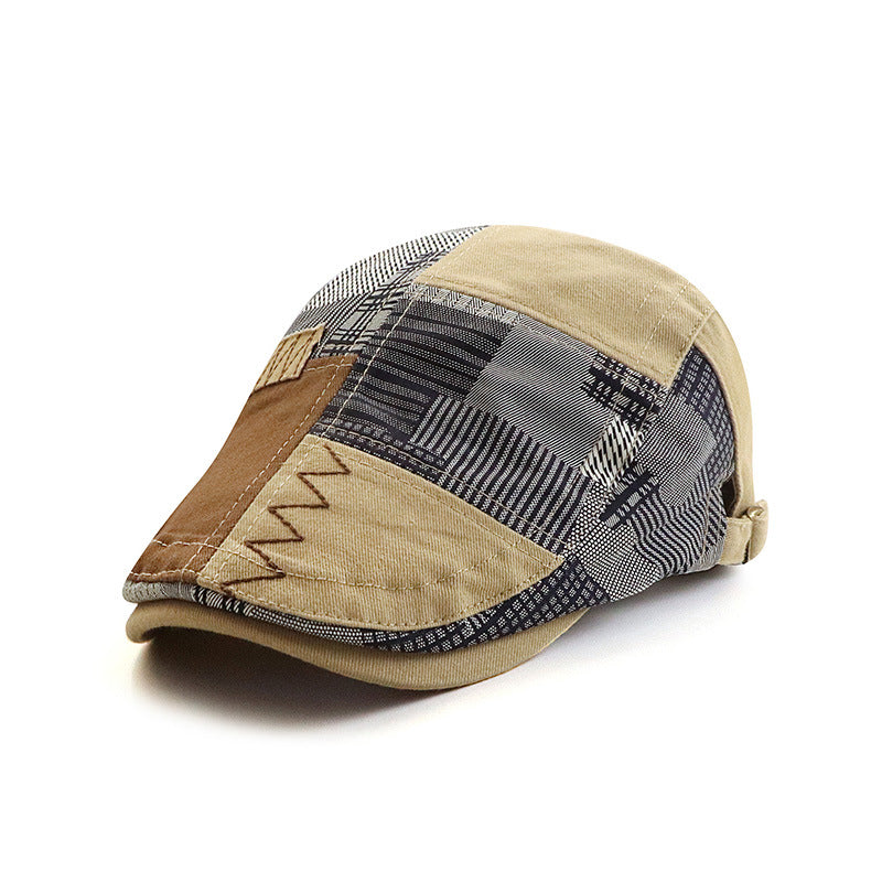 Retro Spliced Lattice Beret