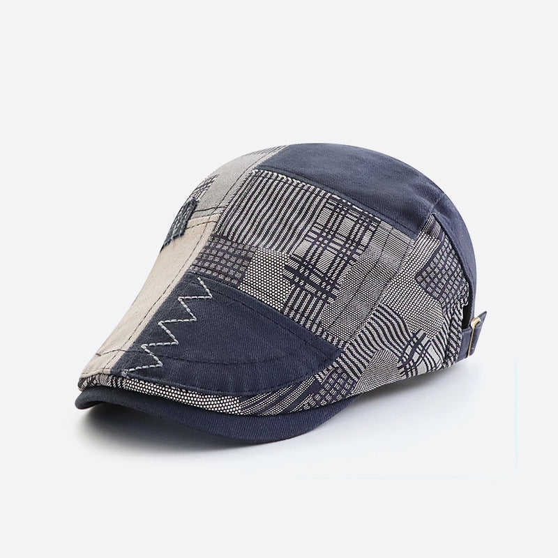 Retro Spliced Lattice Beret