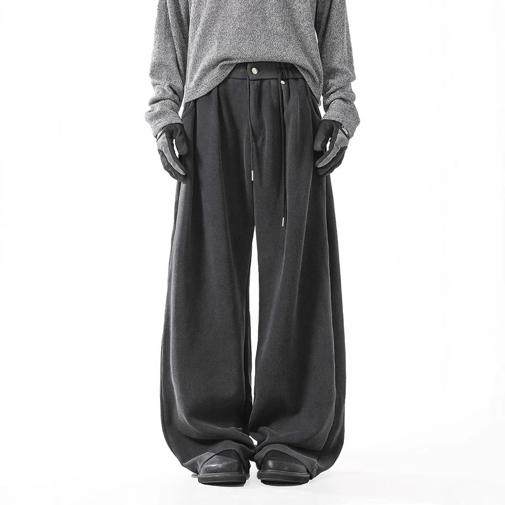 Washed Loose Wide-leg Straight Sweatpants
