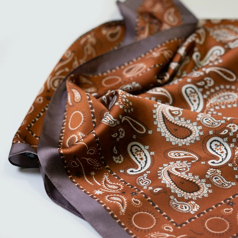 Vintage Cashew Flower Scarf Buckle Set