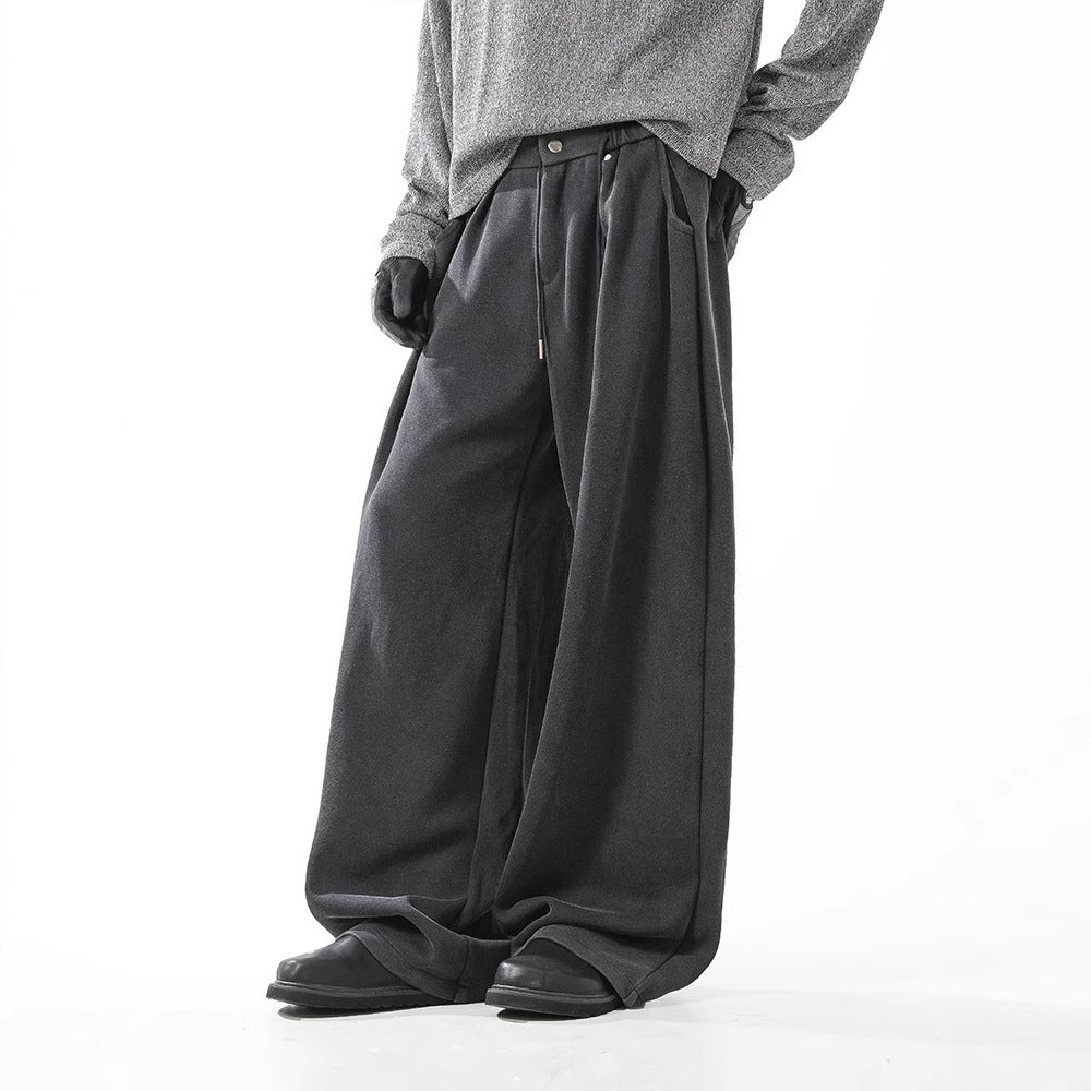 Washed Loose Wide-leg Straight Sweatpants