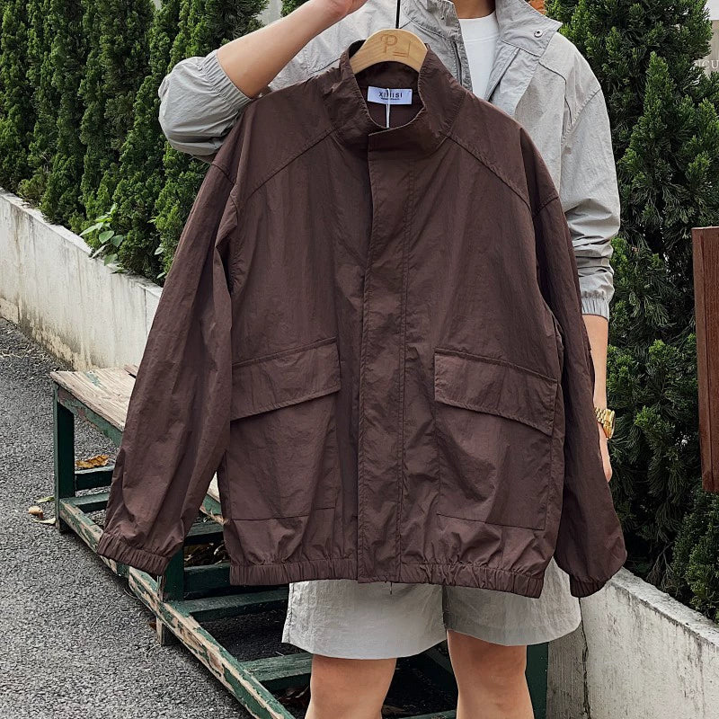 Men's Summer Casual Loose Retro Thin Sun Protection Suit