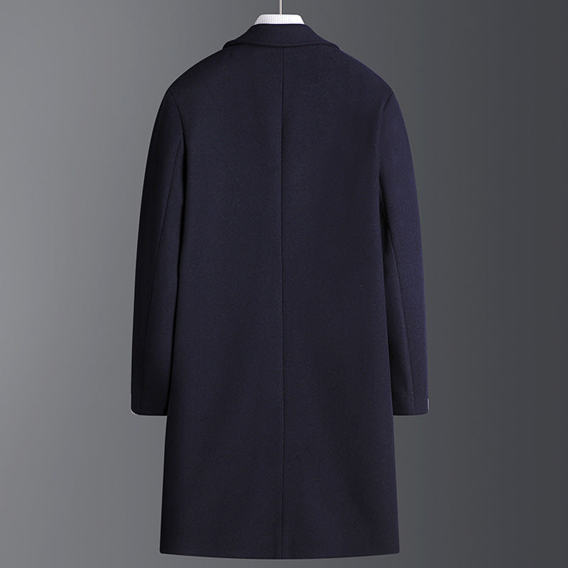 Thickened Warm Fleece Lapel Wool Coat