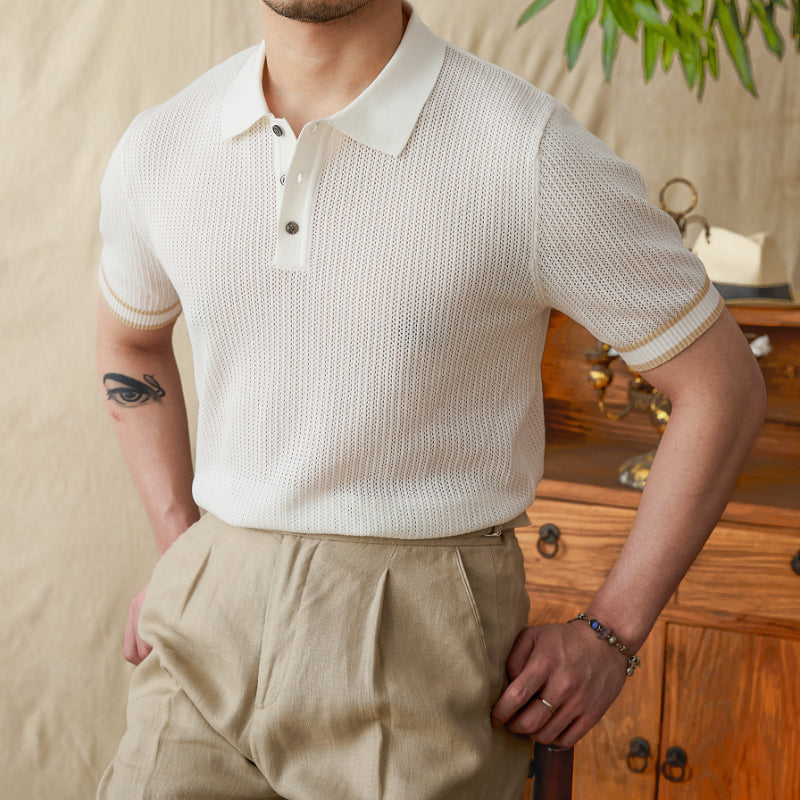 Summer Breathable Hollow Casual Shirt