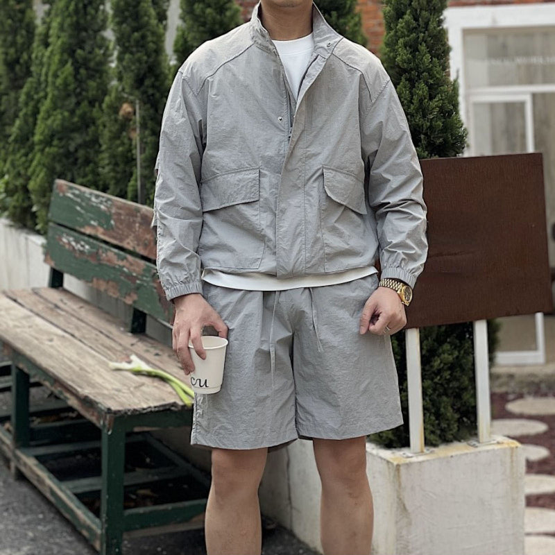 Men's Summer Casual Loose Retro Thin Sun Protection Suit