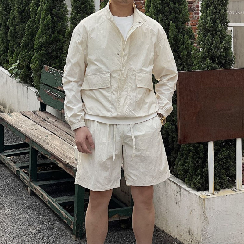 Men's Summer Casual Loose Retro Thin Sun Protection Suit