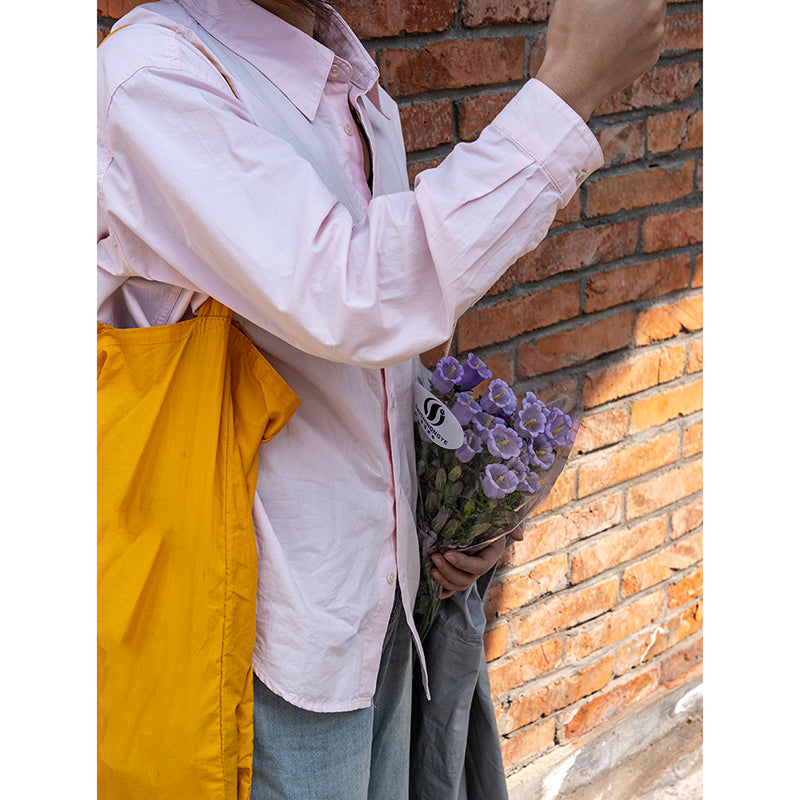 Multicolor Washed Square Neck Shirt