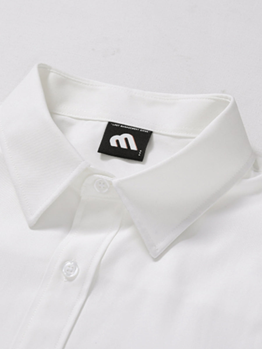 Summer Loose Business Casual Lapel T-shirt