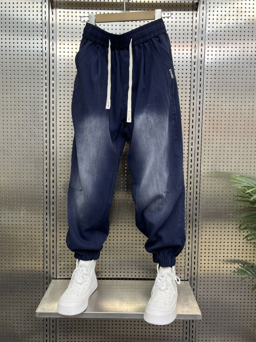 Loose-fitting Linen Casual Gradient Harem Pants