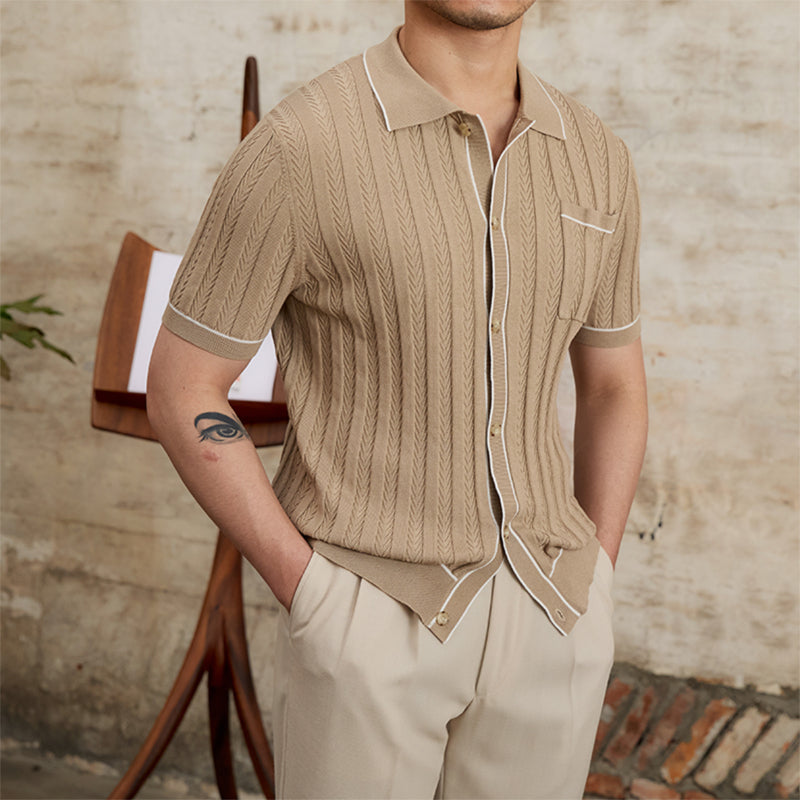 Simple Slim Short Sleeve POLO Shirt