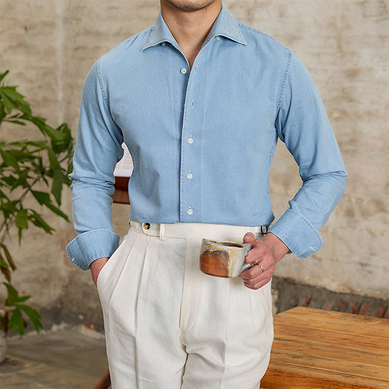 Business Casual Slim Lapel Shirt