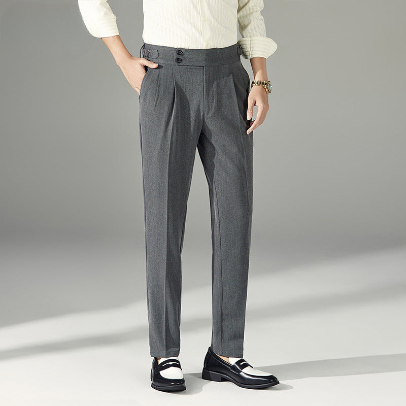 High-waisted Straight-leg Trousers