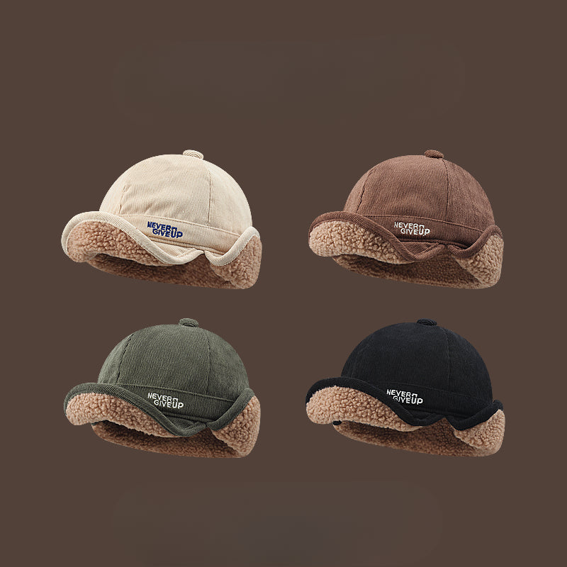 Lambswool Thick Warm Earflaps Hat