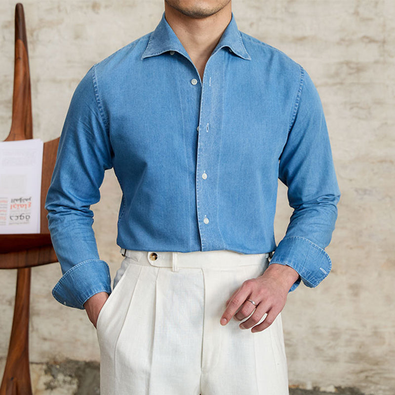 Business Casual Slim Lapel Shirt