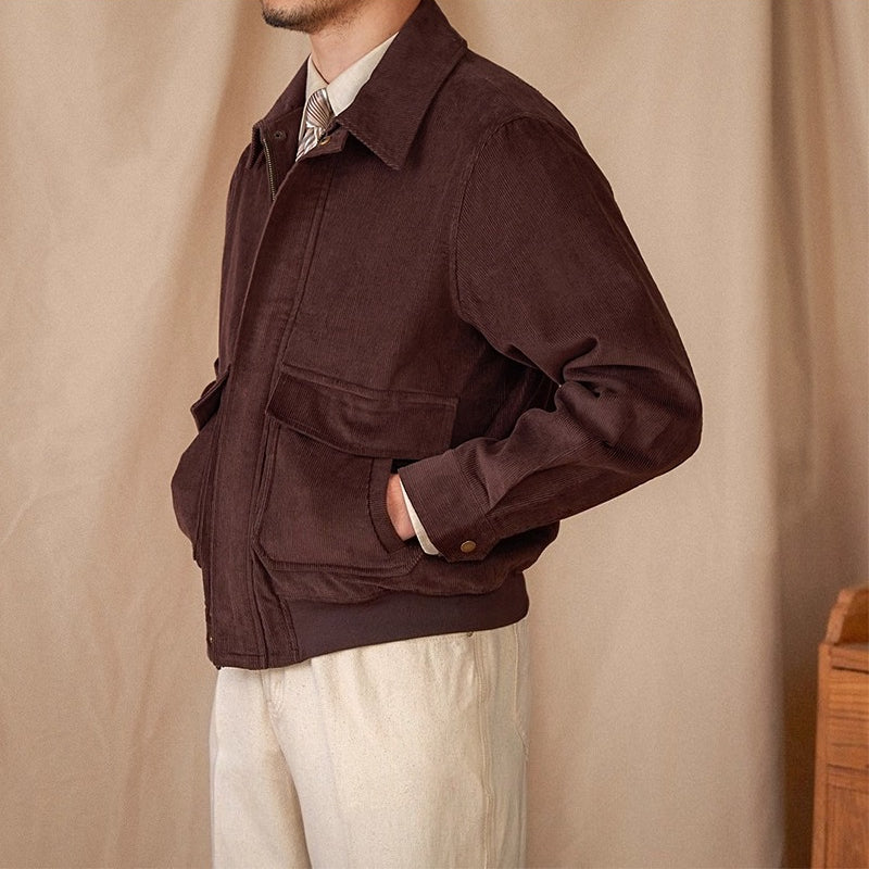 Casual Corduroy Warm Cotton Bomber Jacket