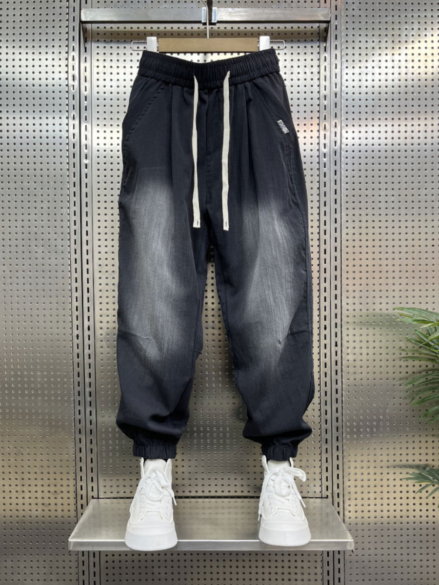 Loose-fitting Linen Casual Gradient Harem Pants