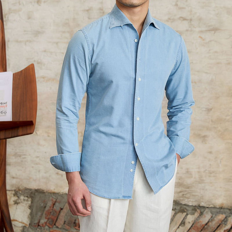 Business Casual Slim Lapel Shirt