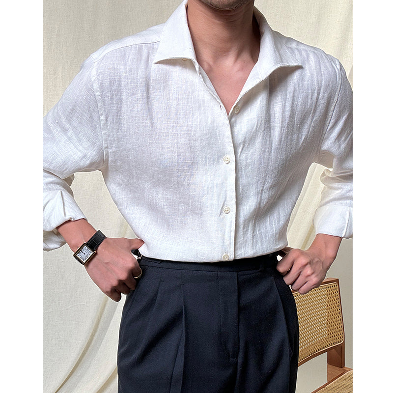 Summer Linen Italian Lightweight Breathable Casual Shirt