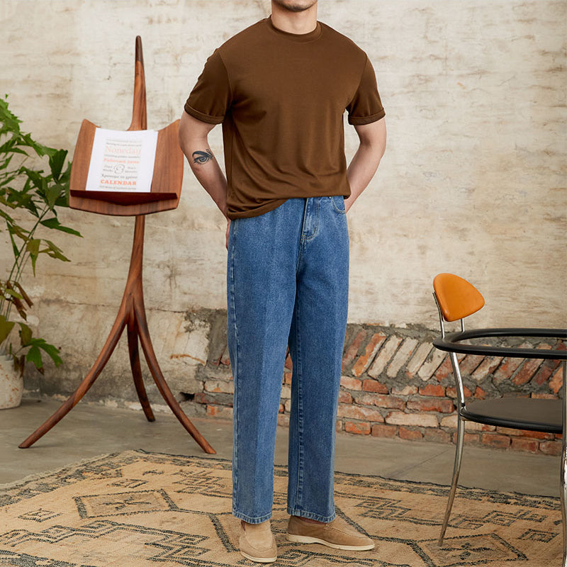 Round Neck Slim Fit T-shirt