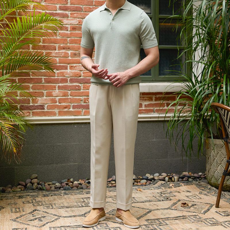 Slim Fit Lapel Polo Shirt