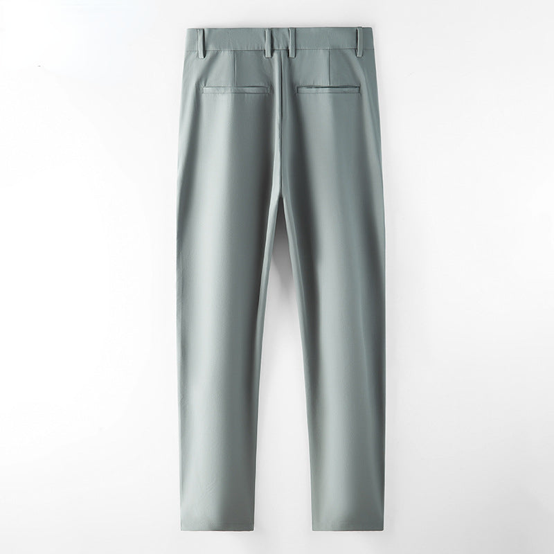 Men's Slim Solid Color Business Formal Casual Pants