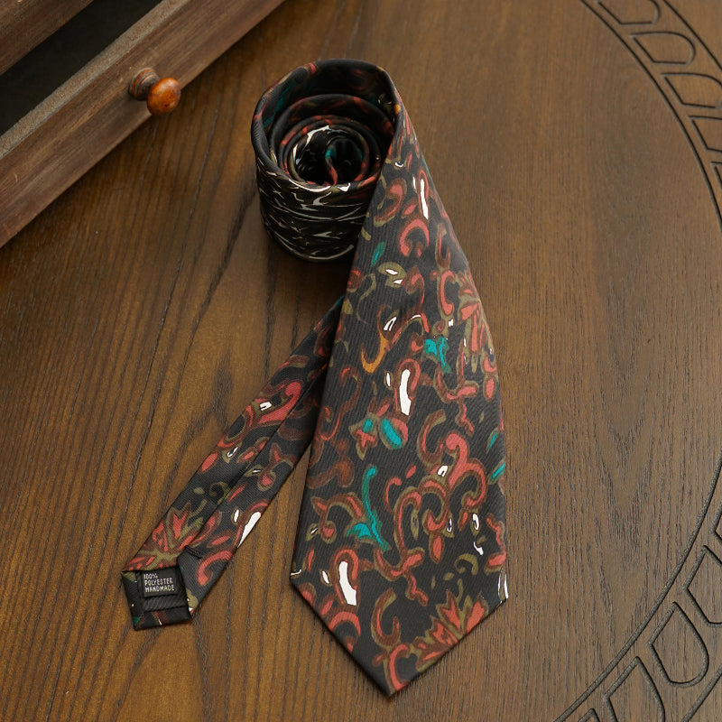 Men's Arrow Shape Formal Print Hand Tie