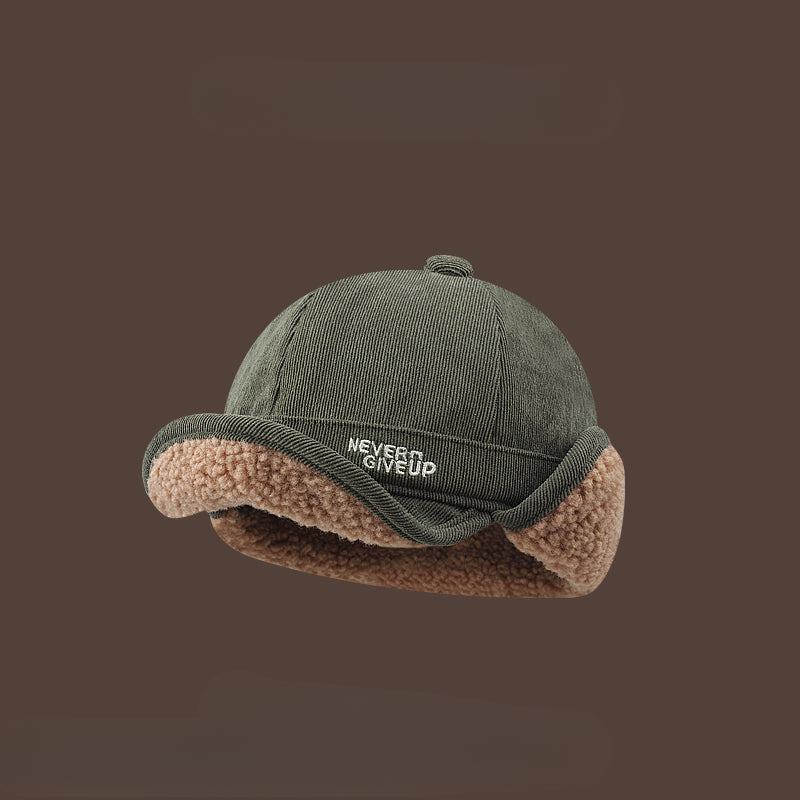 Lambswool Thick Warm Earflaps Hat