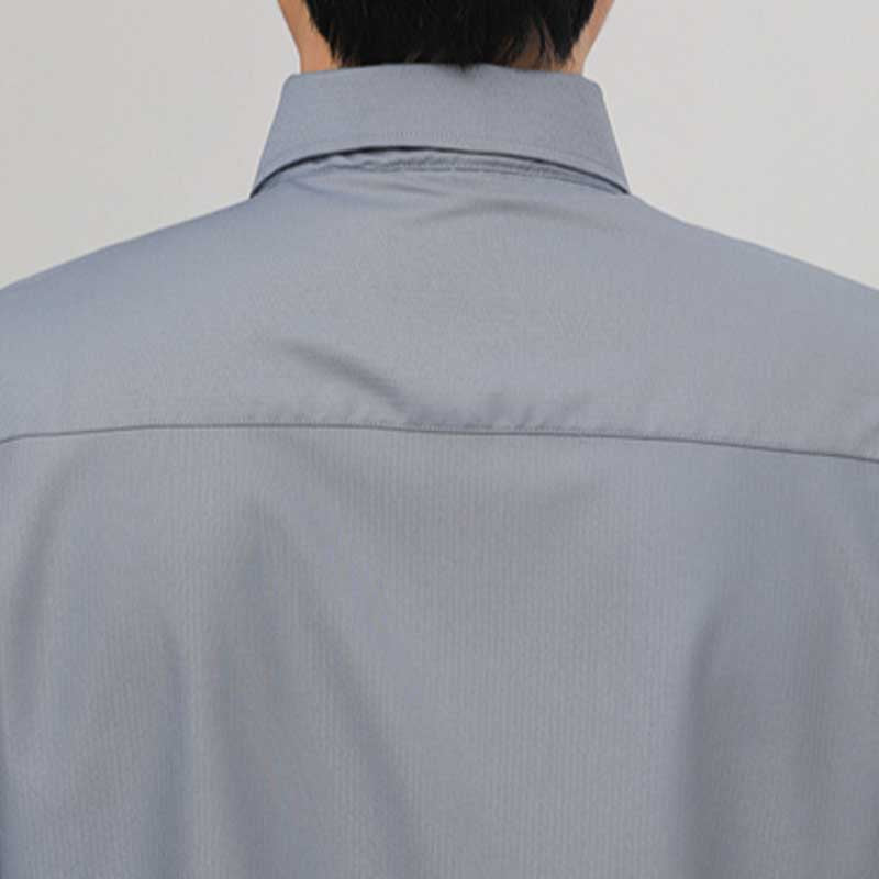 Slim Fit Solid Color Pointed Collar Shirt
