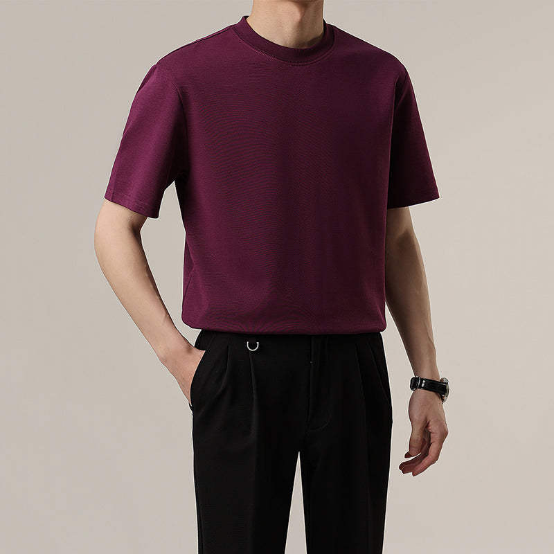 Casual Slim Fit Crew Neck T-shirt
