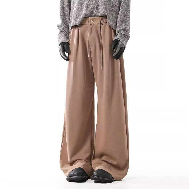 Washed Loose Wide-leg Straight Sweatpants
