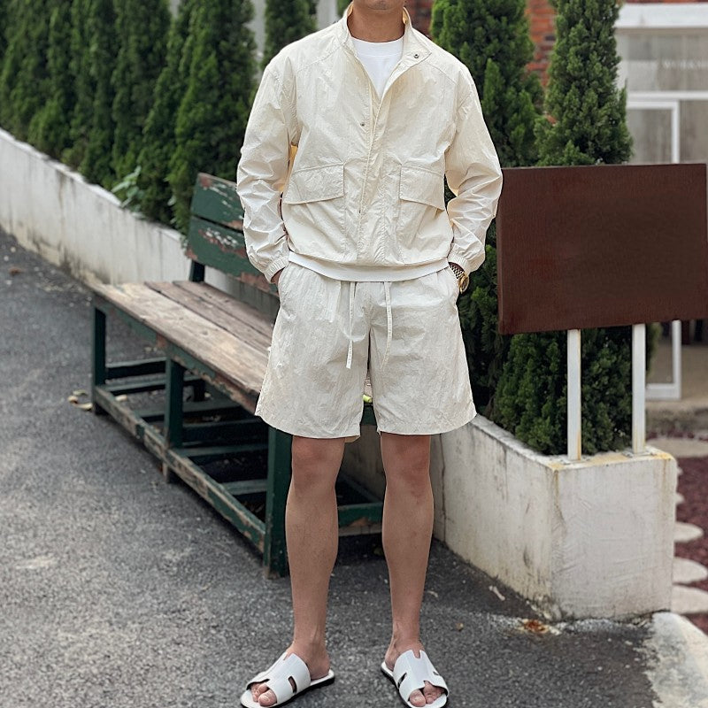Men's Summer Casual Loose Retro Thin Sun Protection Suit