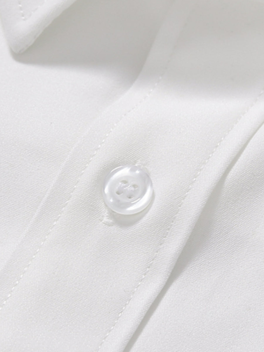 Summer Loose Business Casual Lapel T-shirt