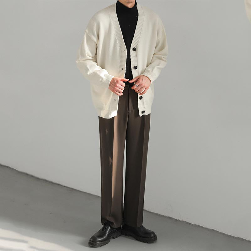 Men's Loose Casual Knitted Cardigan Jacket