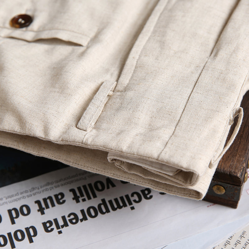 Breathable High Waist Wide Leg Straight Casual Trousers