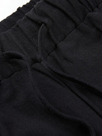 Cotton and Linen Loose Casual Wide-leg Pants
