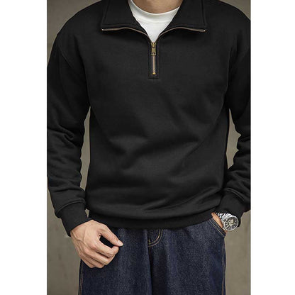 Men's Vintage Loose Half Zip Sweatshirt