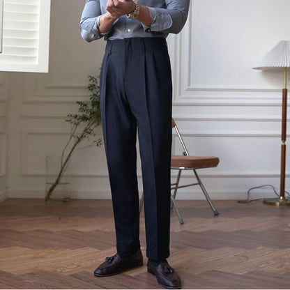 Men's Business Casual Straight Trousers