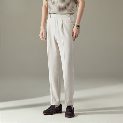 Straight Loose Non-iron Breathable Trousers