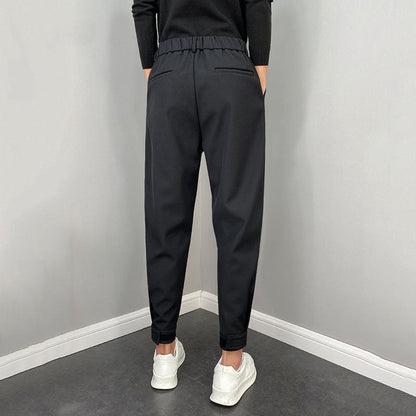 Mens Cargo Pants Relaxed Fit Cropped Linen Pants Casual Baggy Sweatpants with Pockets