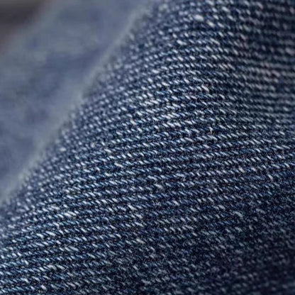 Double Pleat Straight Loose Washed Jeans